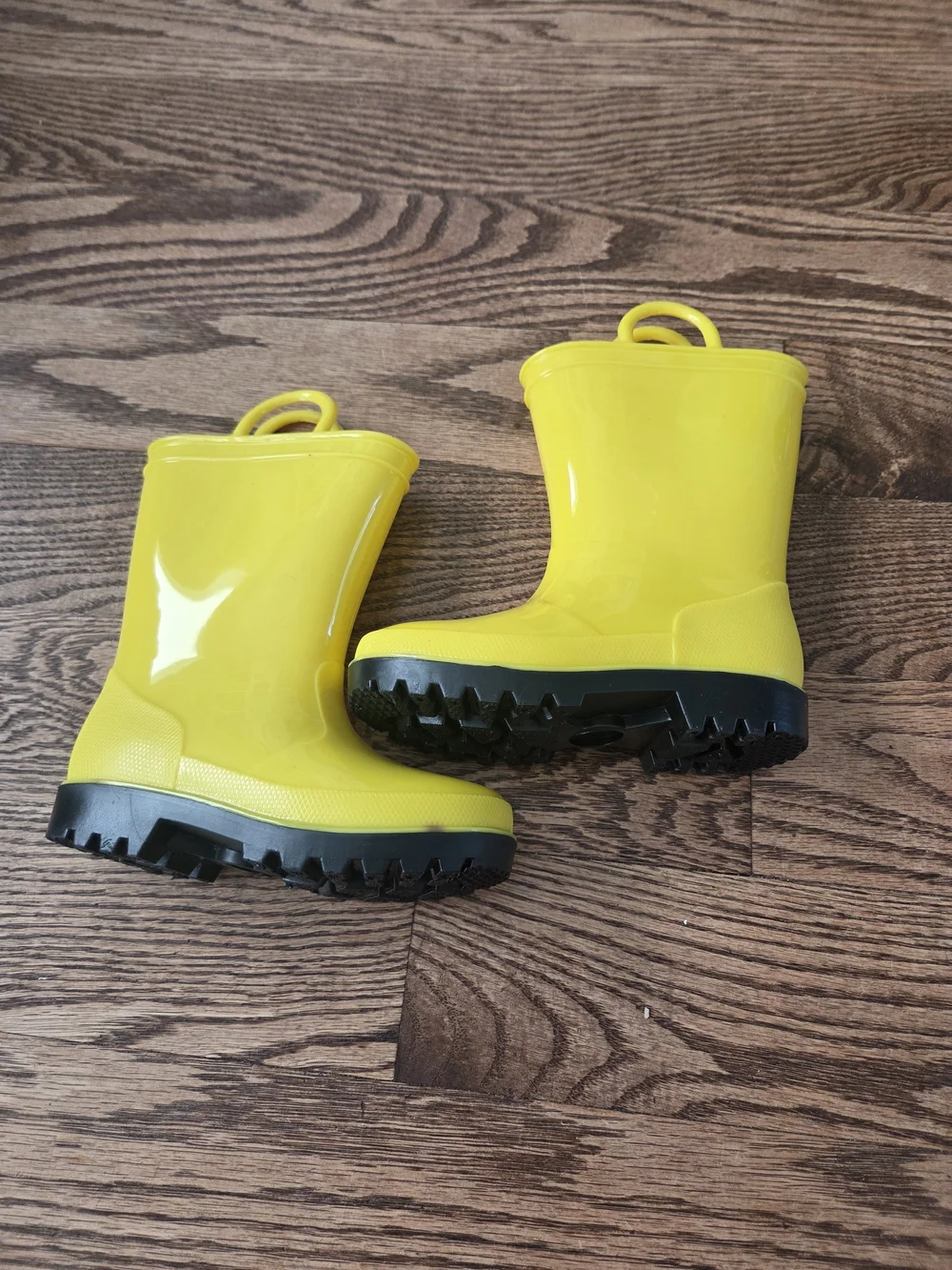 Falls Creek - Yellow Pull-On Rain Boots- Toddler Size 9